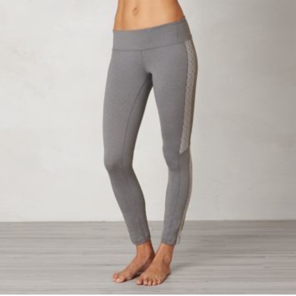 PrAna Beige Athletic Sport Workout Active Casual Stretchy Ankle Leggings S